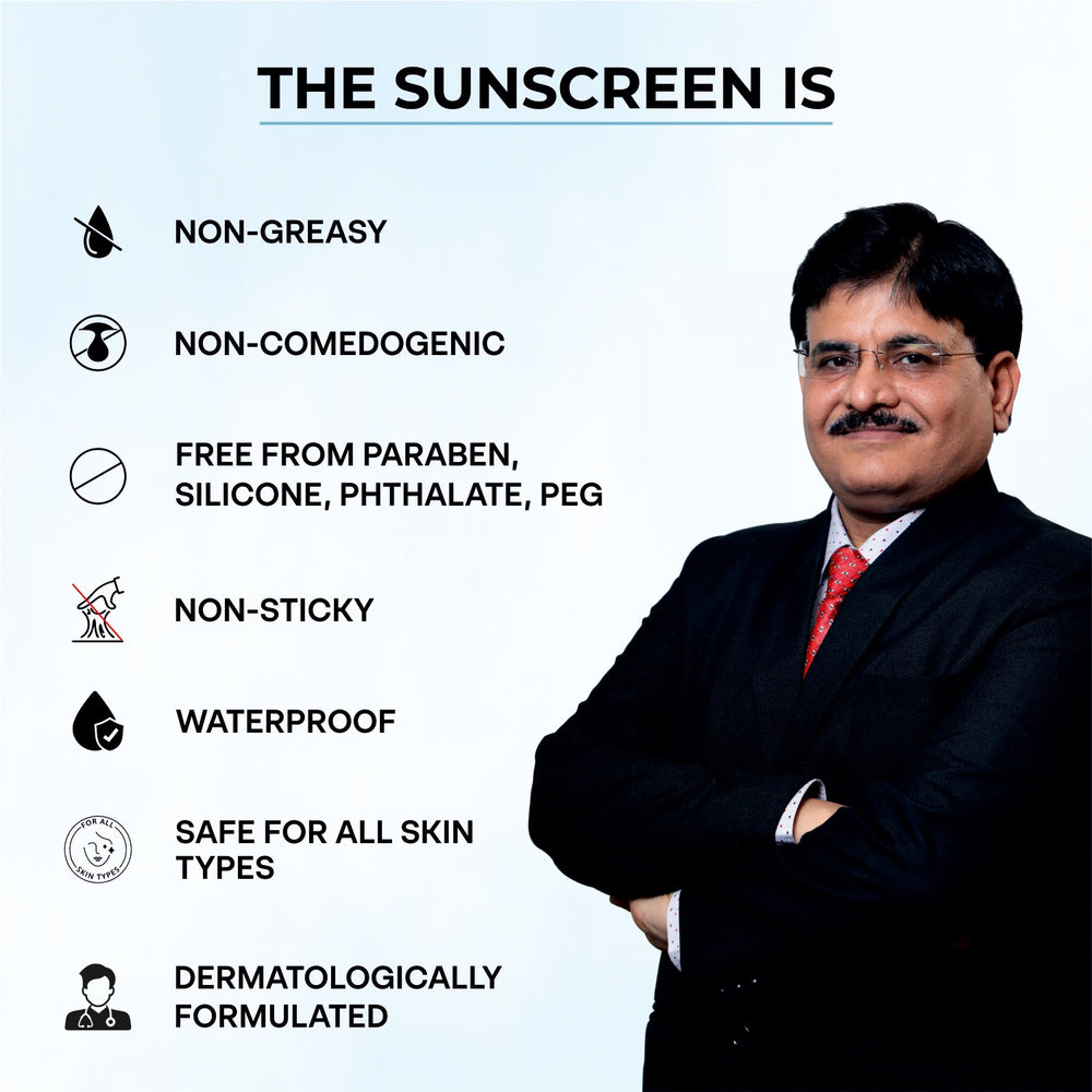 Dr. Sakhiya’s Hyaluronic Sunscreen SPF 50 PA+++