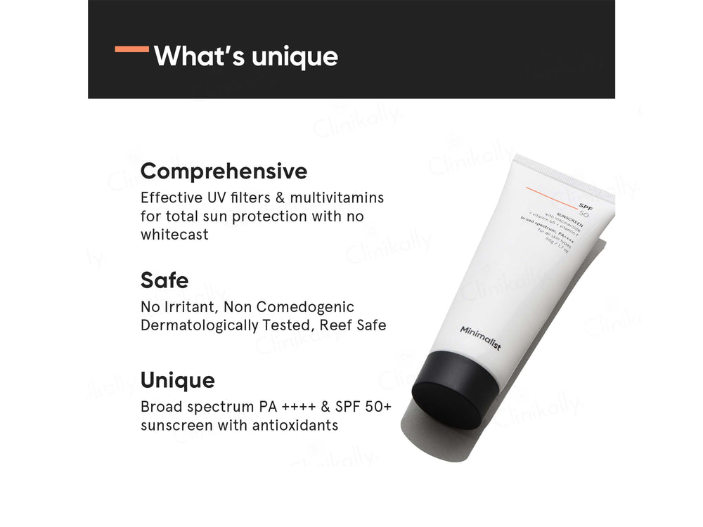 Minimalist Broad Spectrum Sunscreen SPF 50 PA++++