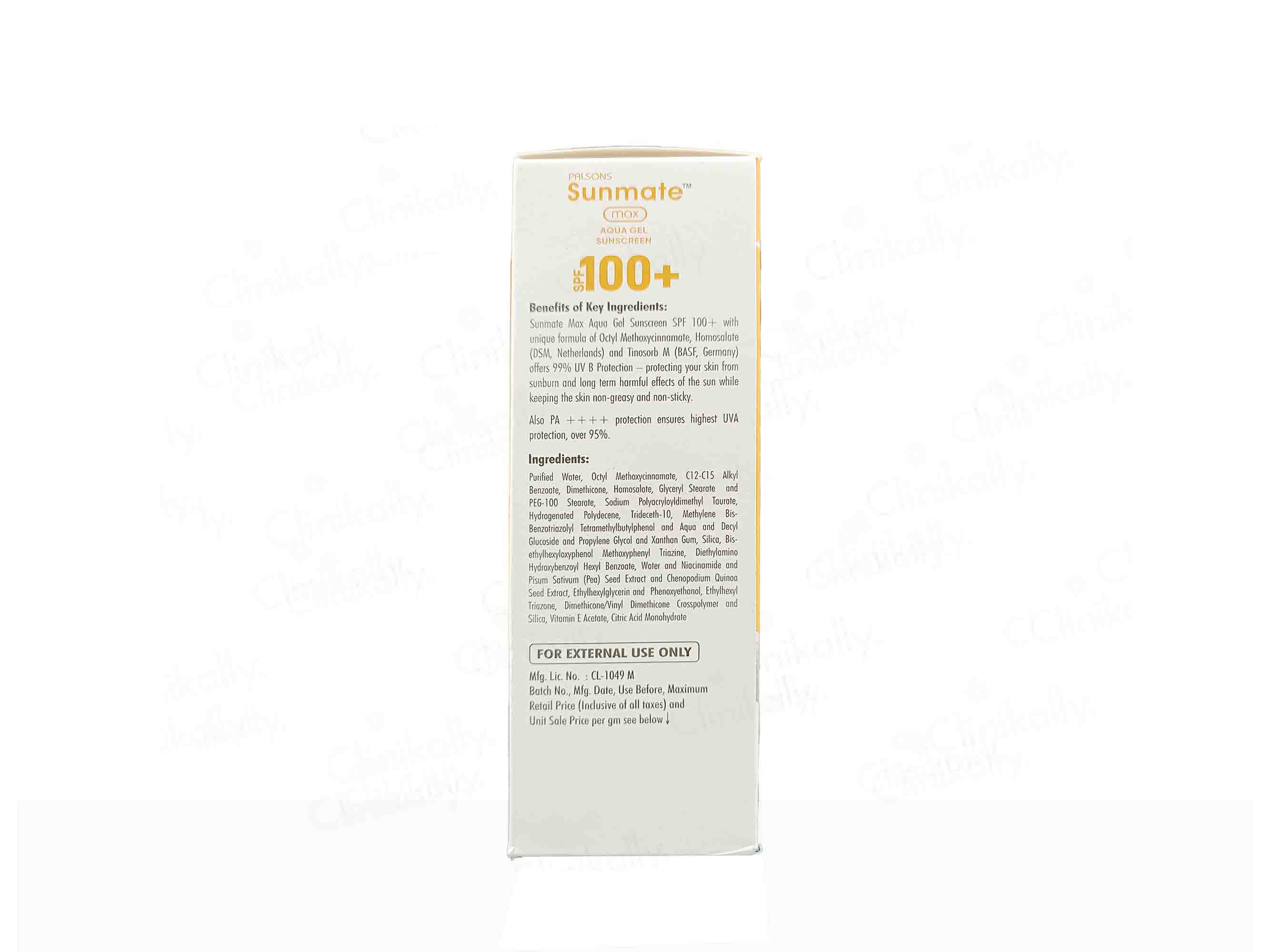 Palsons Sunmate Max Aqua Gel Sunscreen SPF 100+ - Clinikally