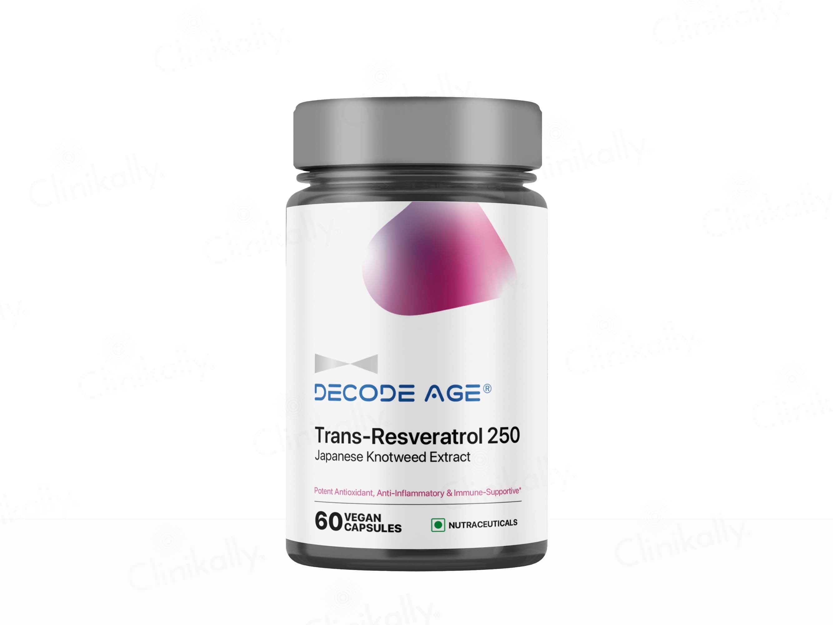 Decode Age Trans-Resveratrol 250 Vegan Capsule