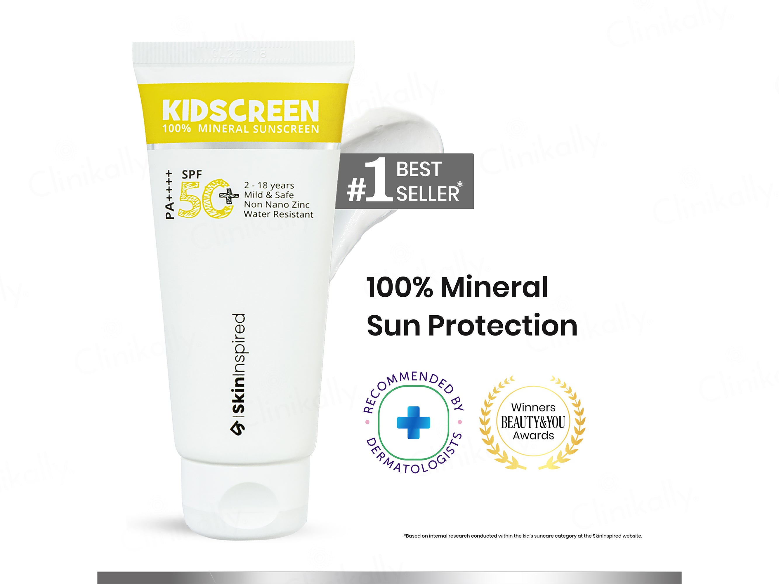 SkinInspired Kidscreen 100% Mineral Sunscreen SPF 50+ PA++++