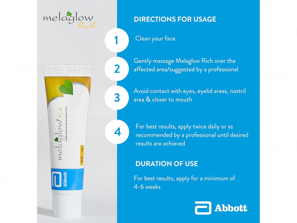 Melaglow Rich Depigmentation & Glow Restoration Cream