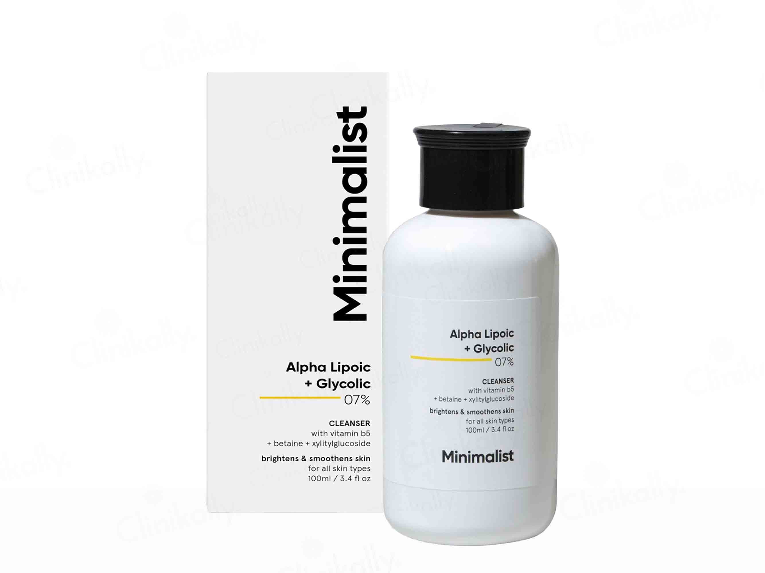 Minimalist 7% ALA & AHA Brightening Cleanser