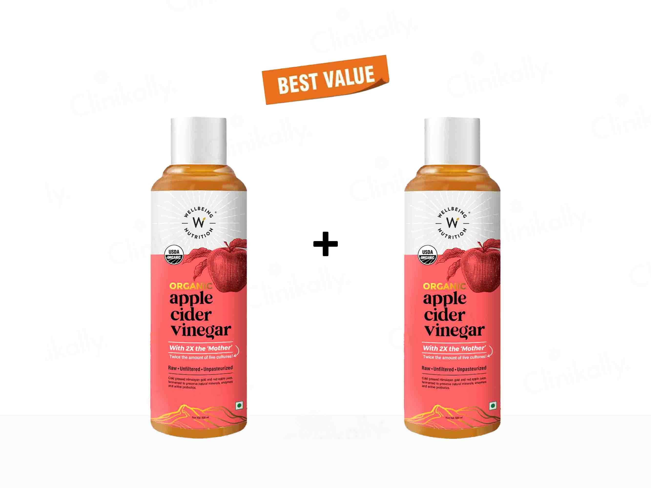 Wellbeing Nutrition Organic Apple Cider Vinegar-Clinikally