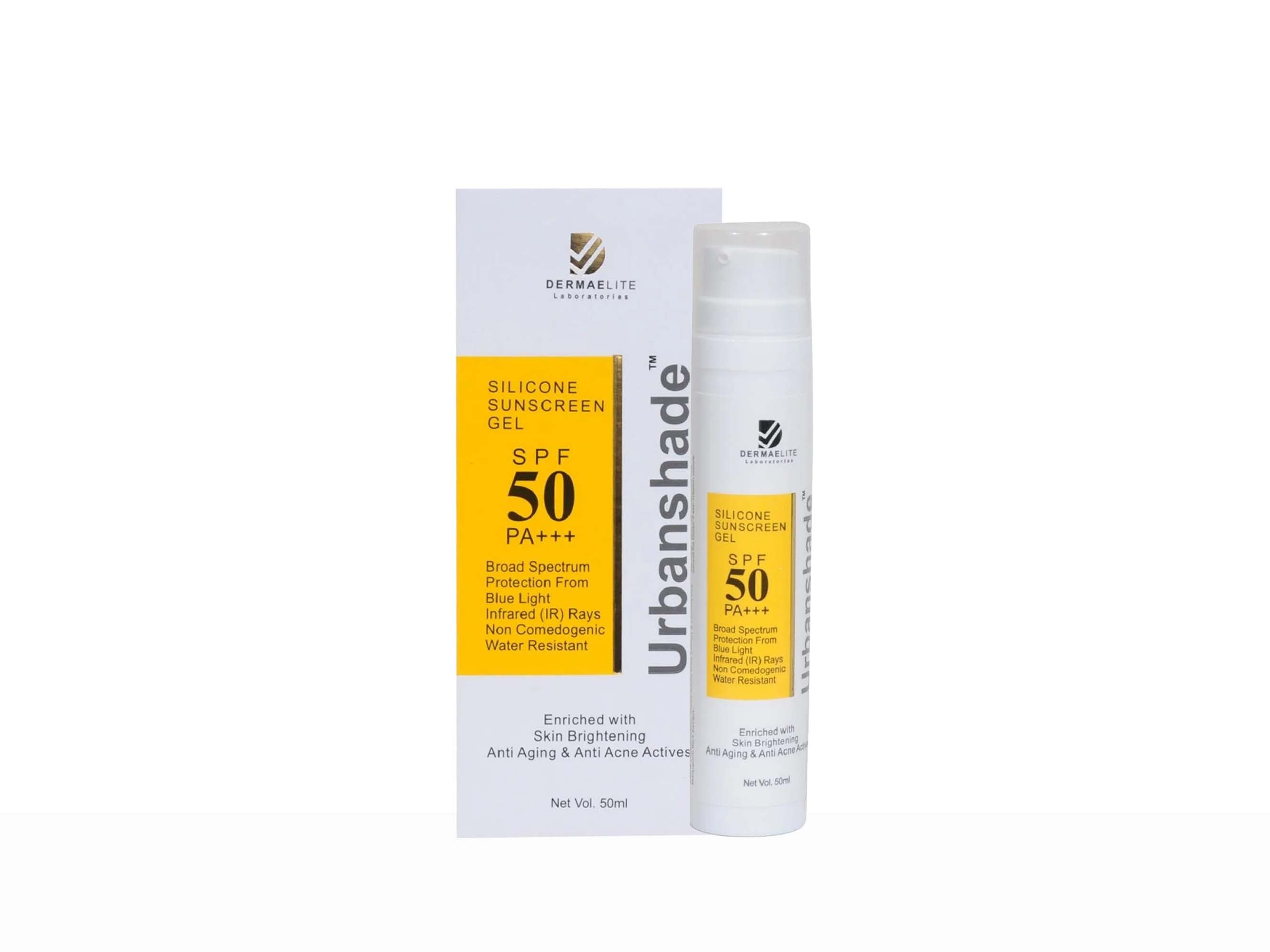 Buy Dermaelite Urbanshade Silicone Sunscreen Gel SPF 50 PA+++