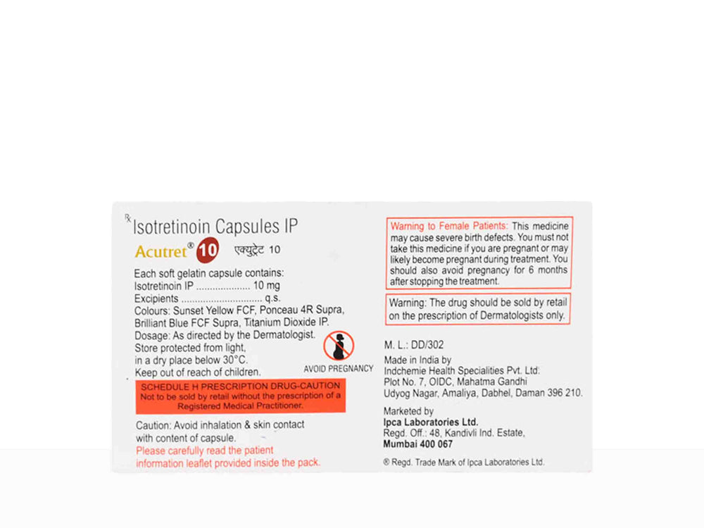 Acutret 10 Capsule - Clinikally