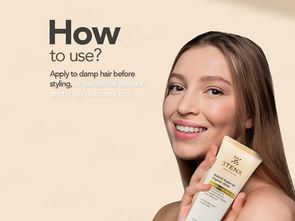 3Tenx Hydrating Frizz Fixer Cream For Frizz Free & Smooth Hair