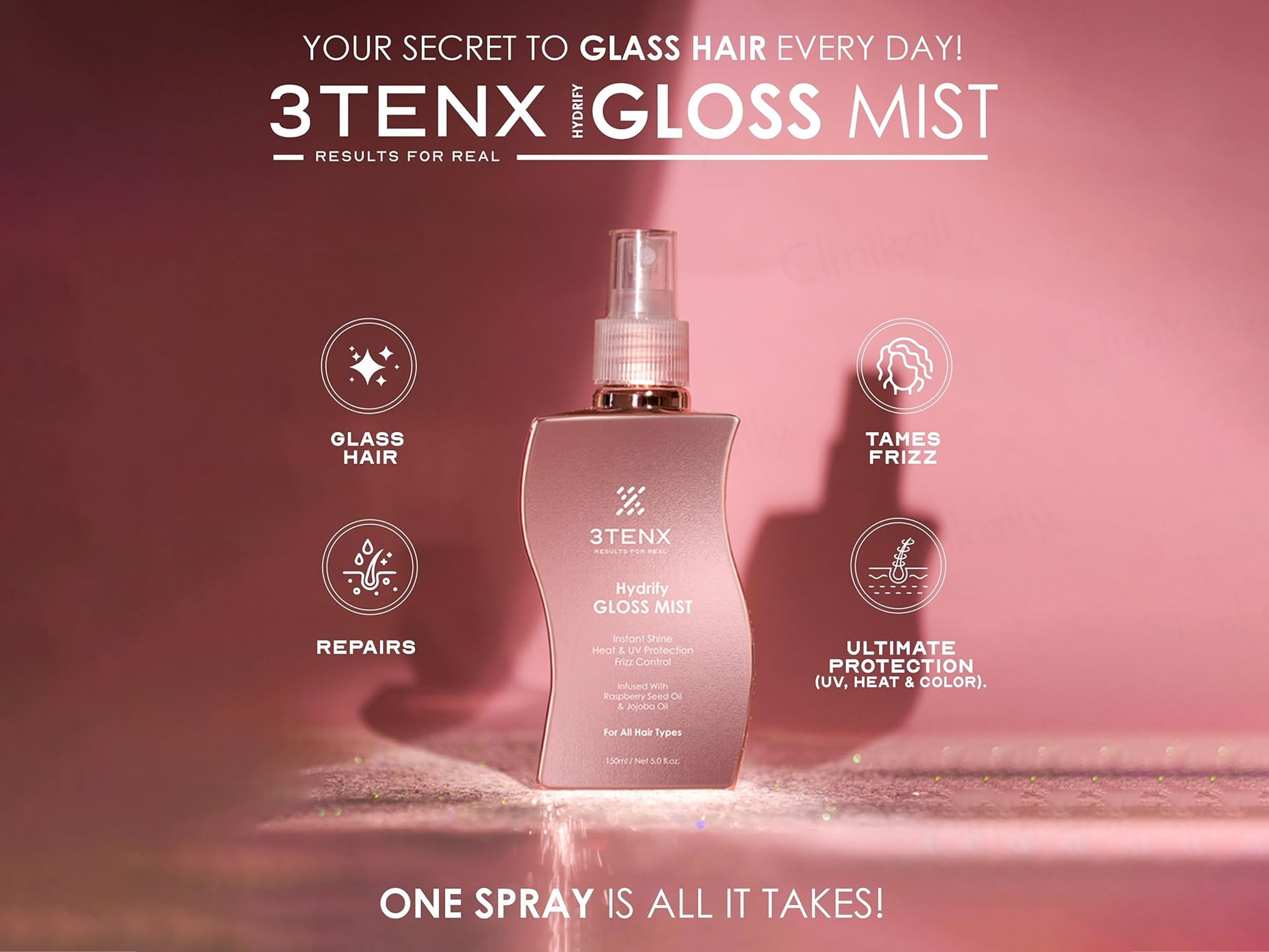 3Tenx Hydrify Gloss Mist For All Hair Types