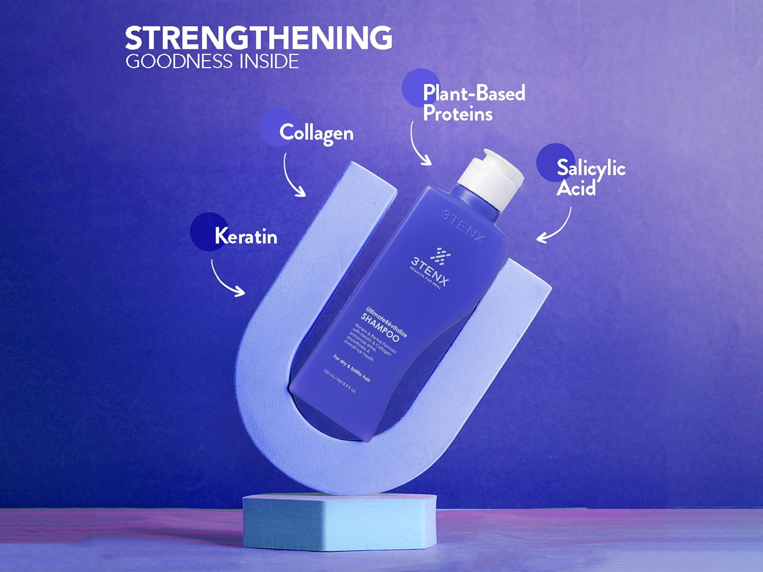 3Tenx Ultimate Revitalize Shampoo For Dry & Brittle Hair