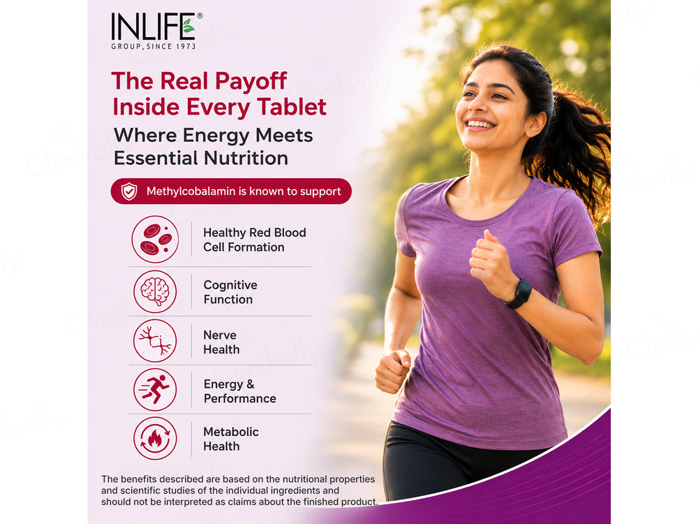 Inlife Nurospan-1500 Vitamin B12 (Methylcobalamin 1500mcg) Tablet
