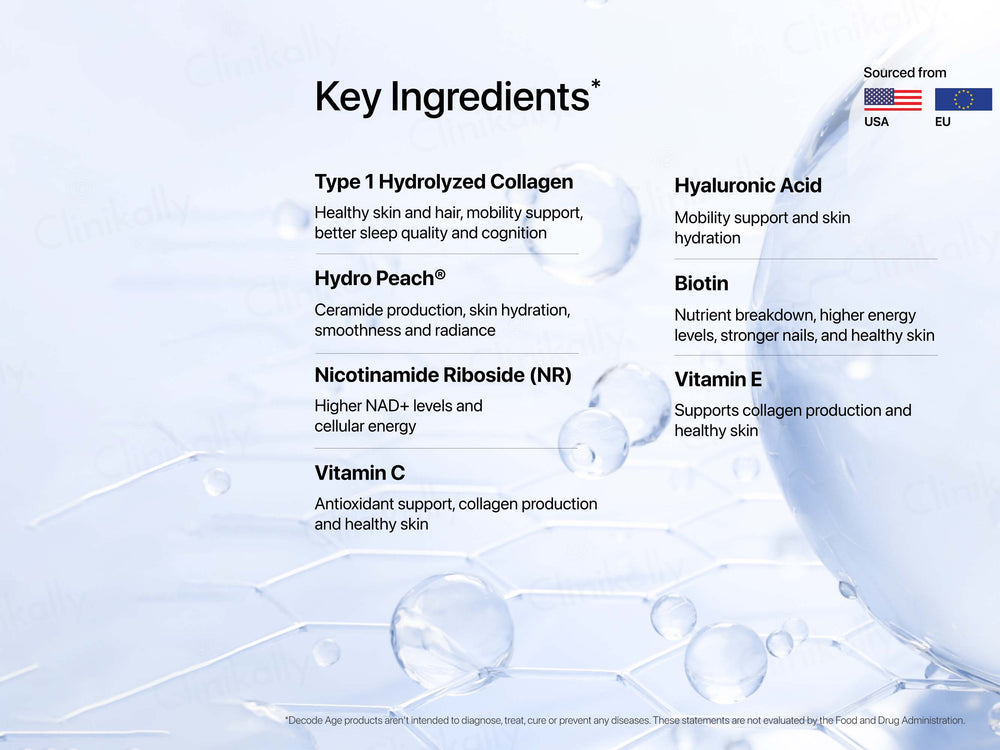 Decode Age OptiAge Premium Hydrolysed Collagen Peptides Powder