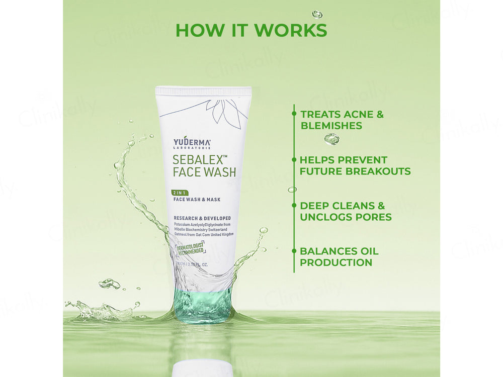 Yuderma Sebalex 2 in 1 Face Wash