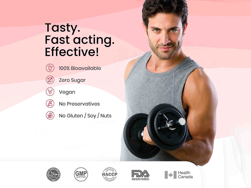 Wellbeing Nutrition Melts Into Instant Energy Oral Strip - Strawberry Mint Flavour-Clinikally