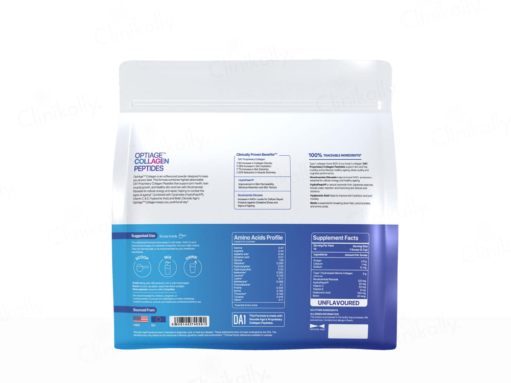 Decode Age OptiAge Premium Hydrolysed Collagen Peptides Powder
