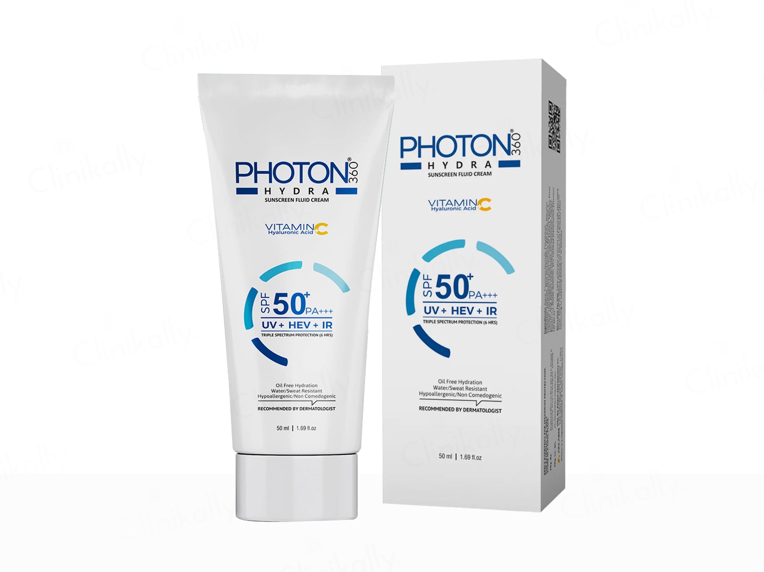 Aclaris Photon 360 Hydra Sunscreen Fluid Cream SPF 50+