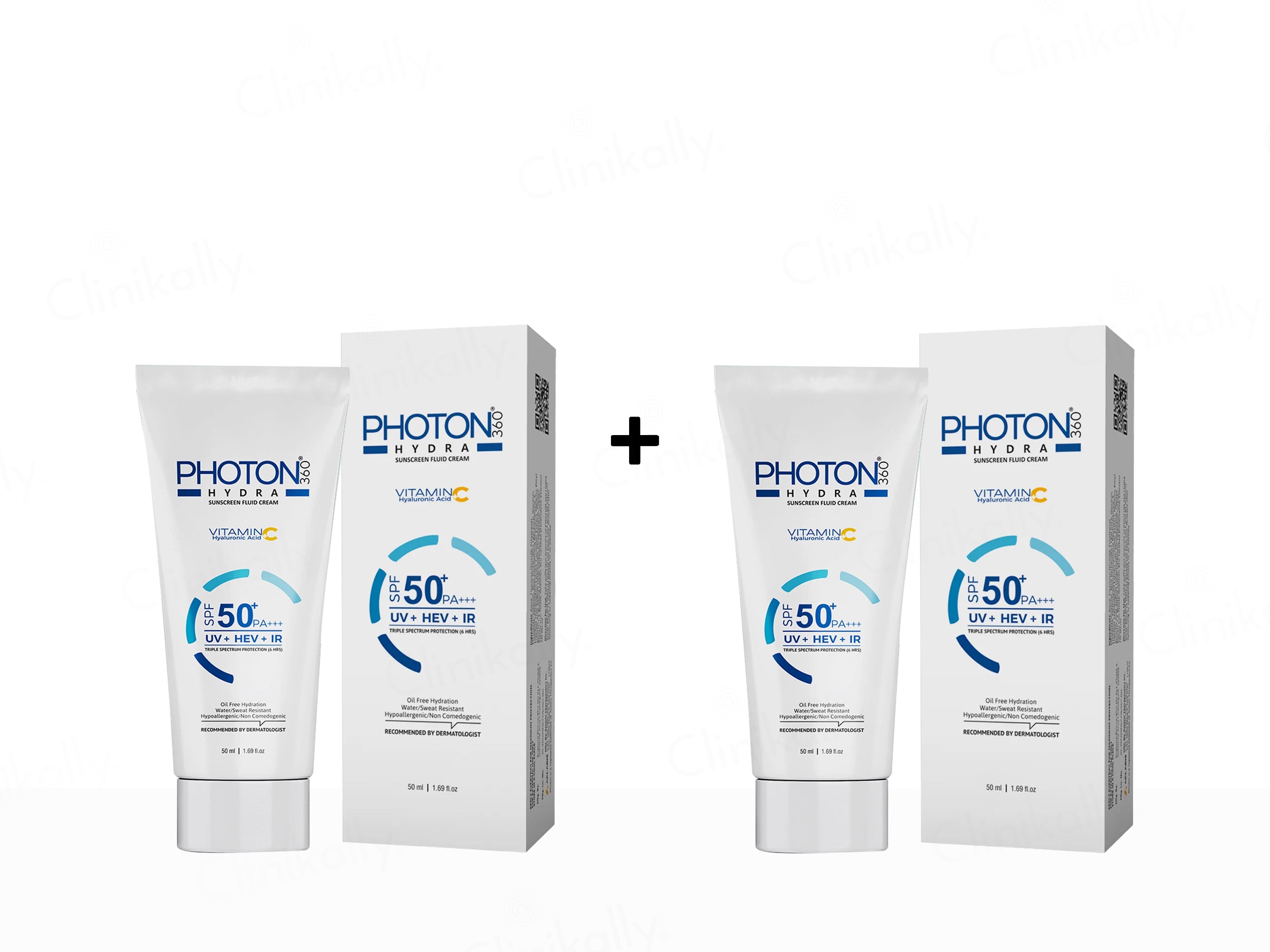 Aclaris Photon 360 Hydra Sunscreen Fluid Cream SPF 50+