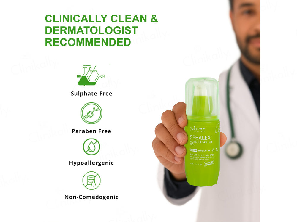 Yuderma Sebalex Acne Creamish Gel