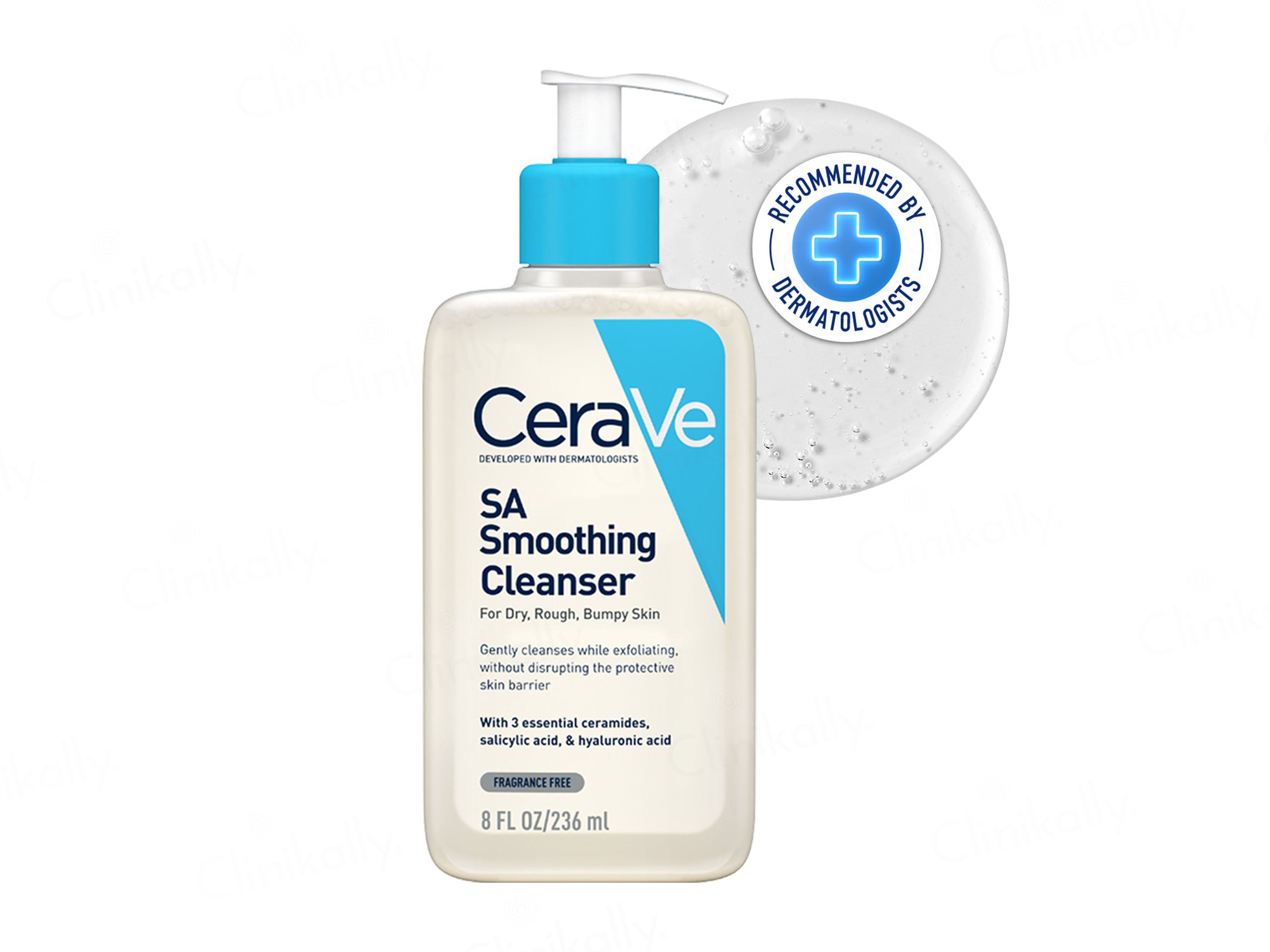 CeraVe SA Smoothing Cleanser For Dry, Rough, Bumpy Skin