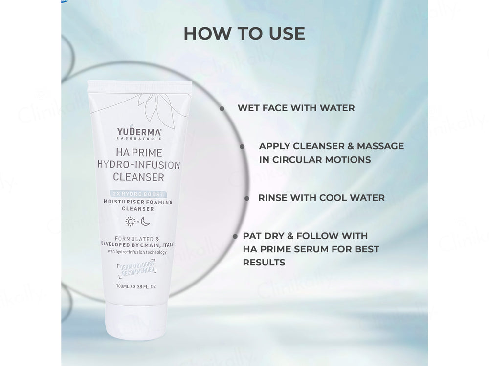 Yuderma HA Prime Hydro-Infusion Moisturiser Foaming Cleanser