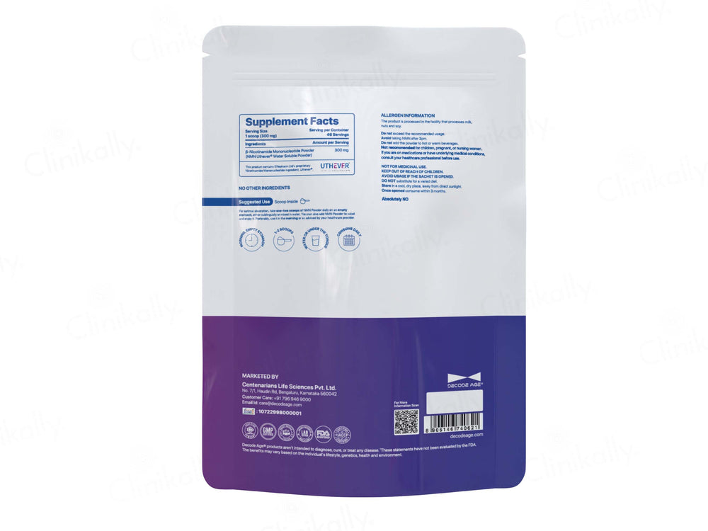 Decode Age Pure NMN Fast Dissolving Powder