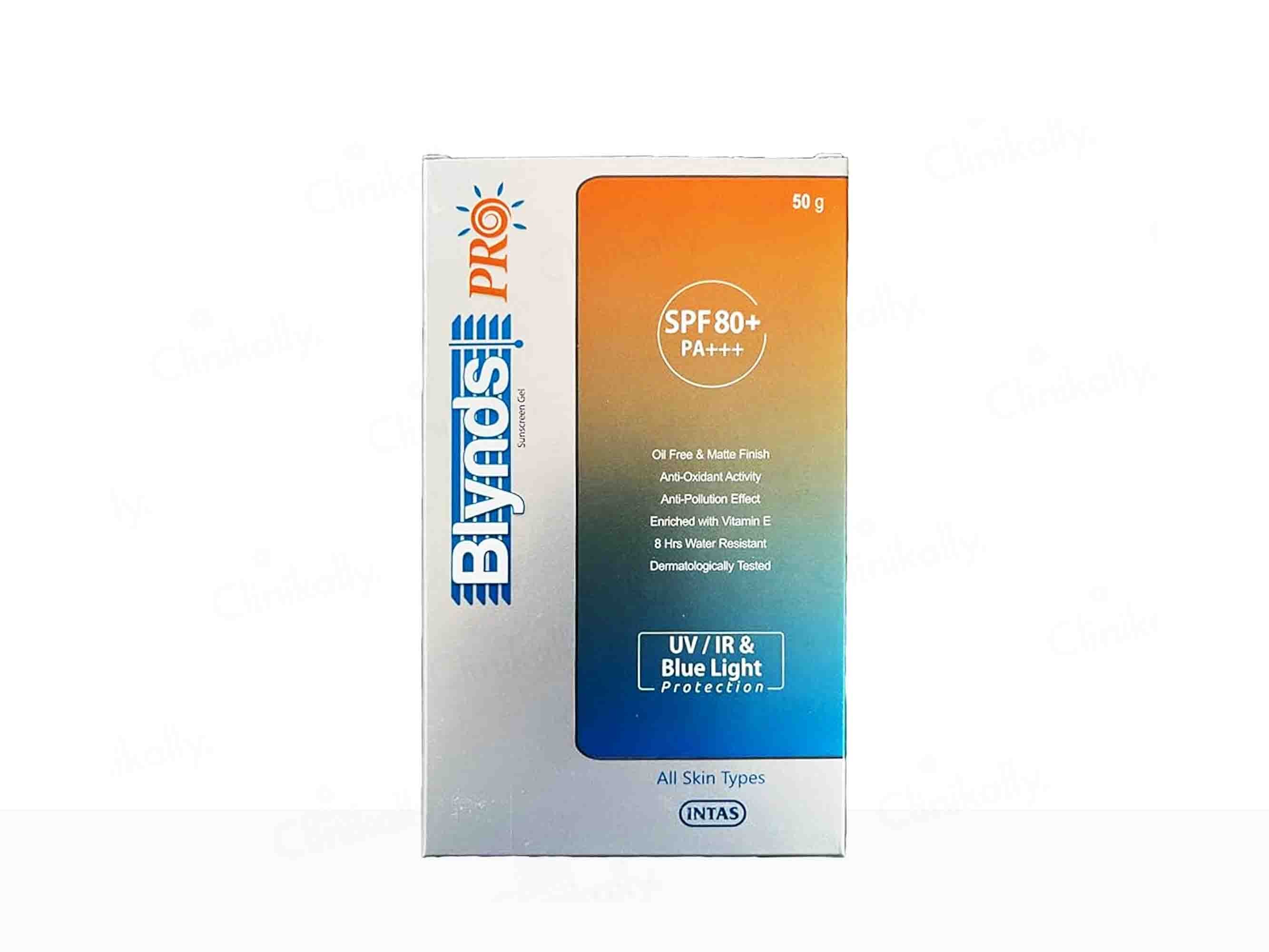 Blynds Pro Sunscreen Gel SPF 80+ PA+++- Clinikally