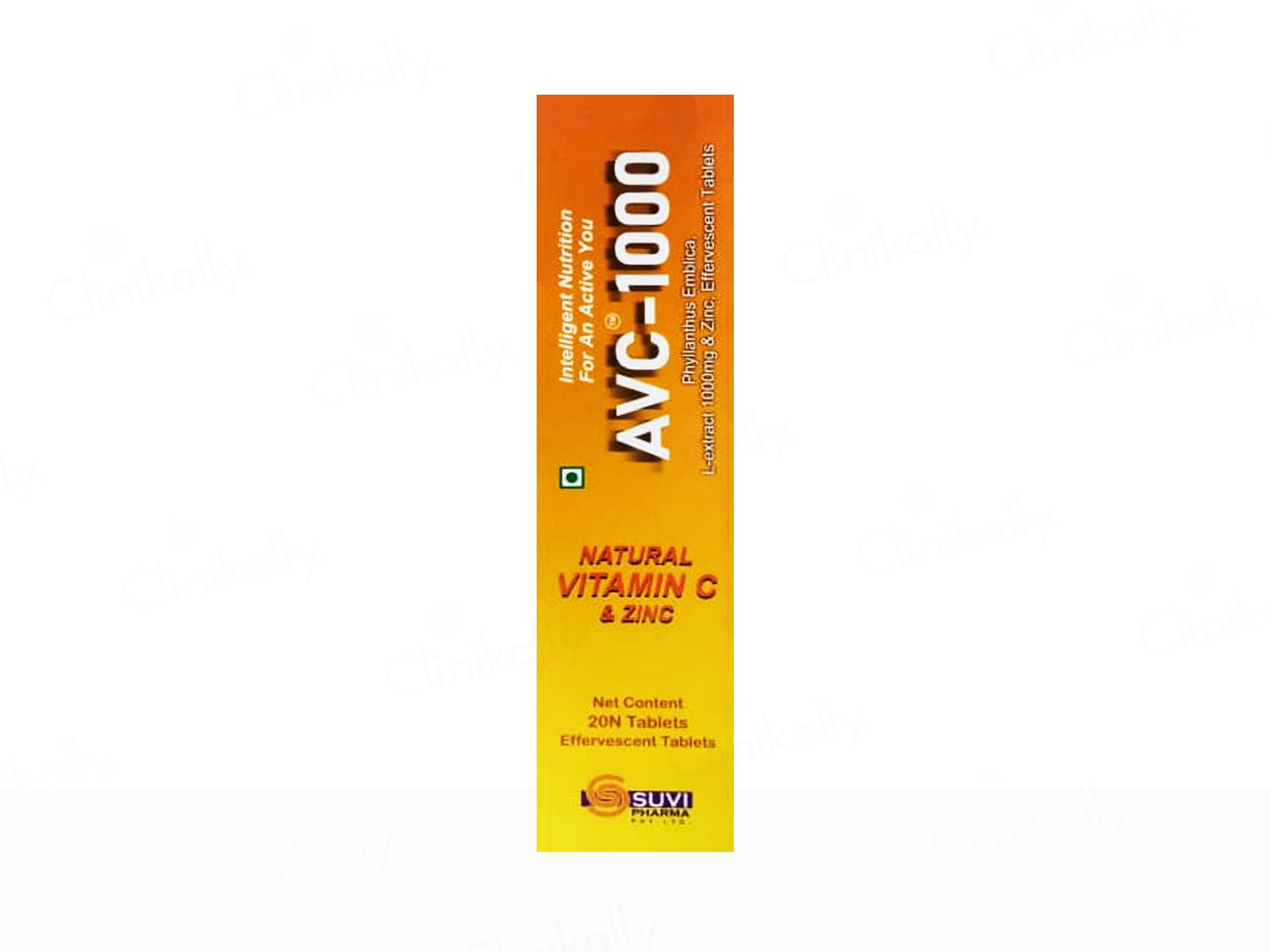 ACV-1000 Natural Vitamin C & Zinc Effervescent Tablet