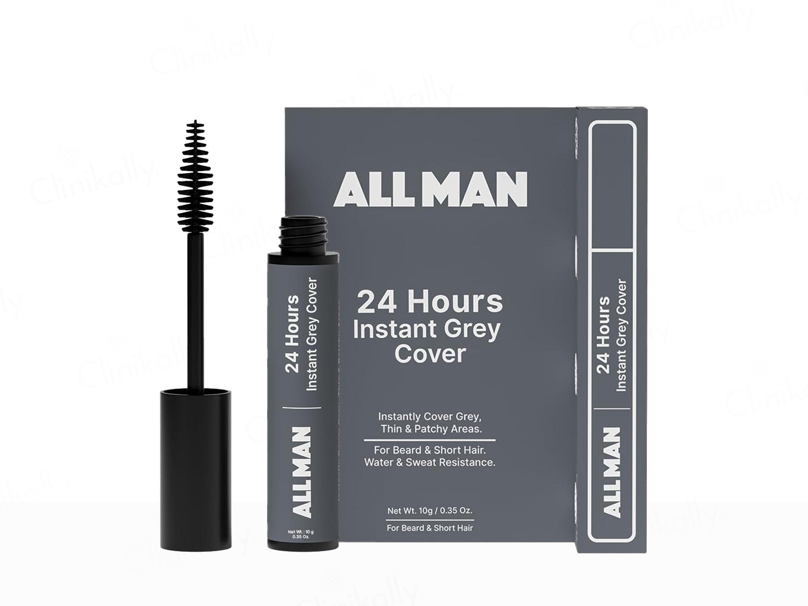 ALL MAN 24 Hours Instant Grey Cover - Black Colour