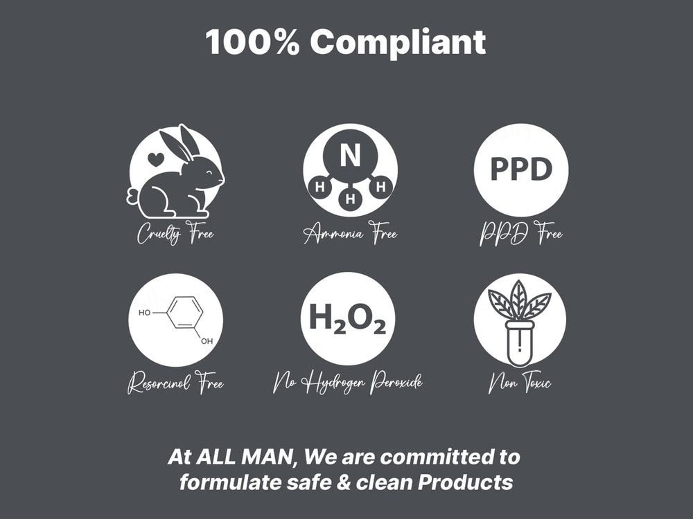 ALL MAN 24 Hours Instant Grey Cover - Black Colour