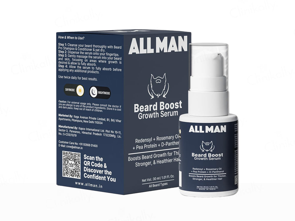 ALL MAN Beard Boost Growth Serum