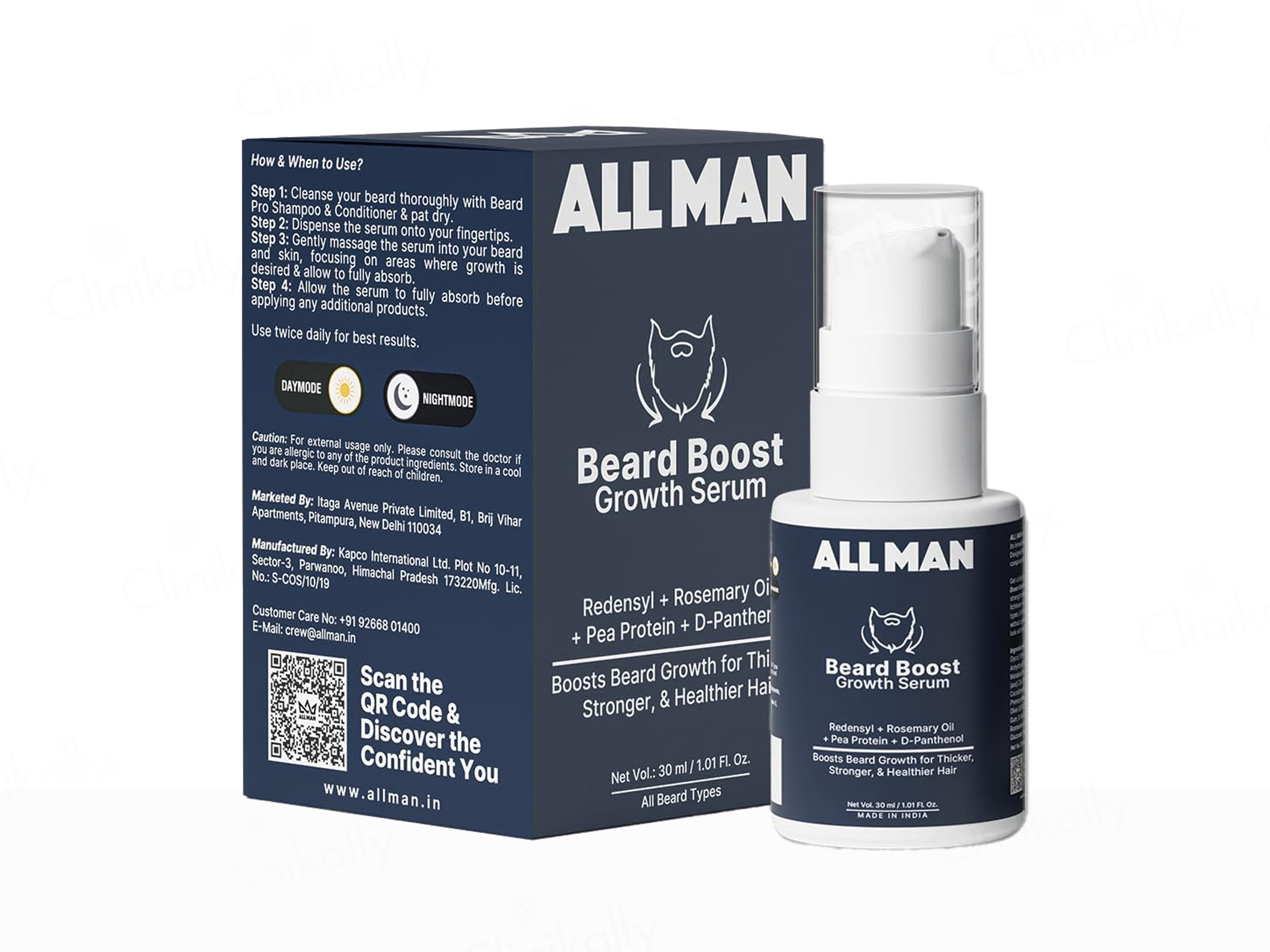 ALL MAN Beard Boost Growth Serum