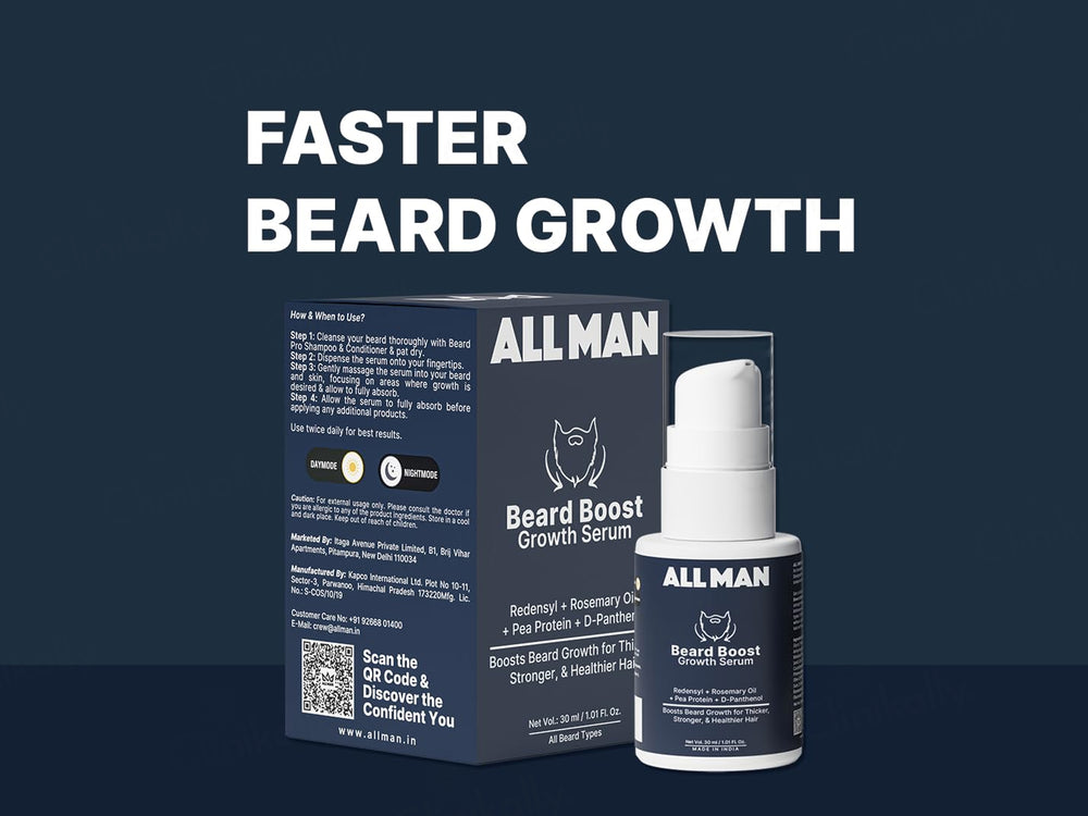 ALL MAN Beard Boost Growth Serum