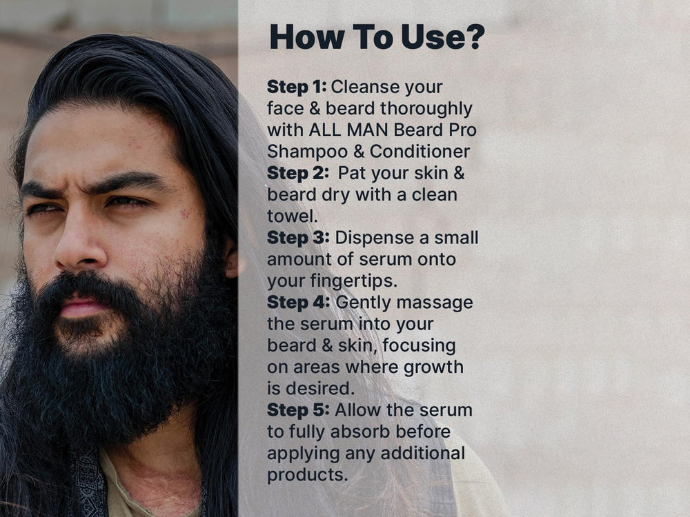 ALL MAN Beard Boost Growth Serum