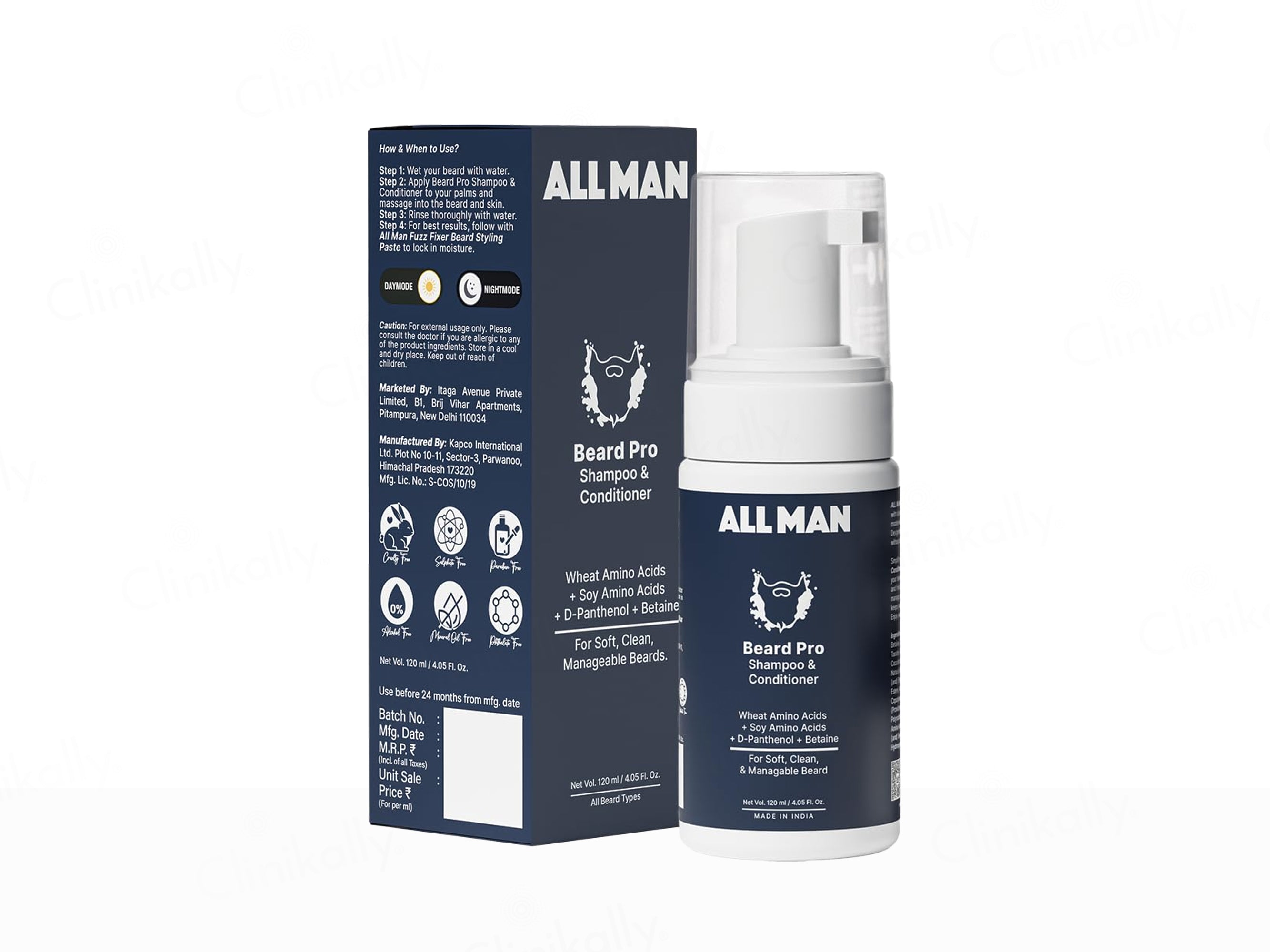 ALL MAN Beard Pro Shampoo & Conditioner