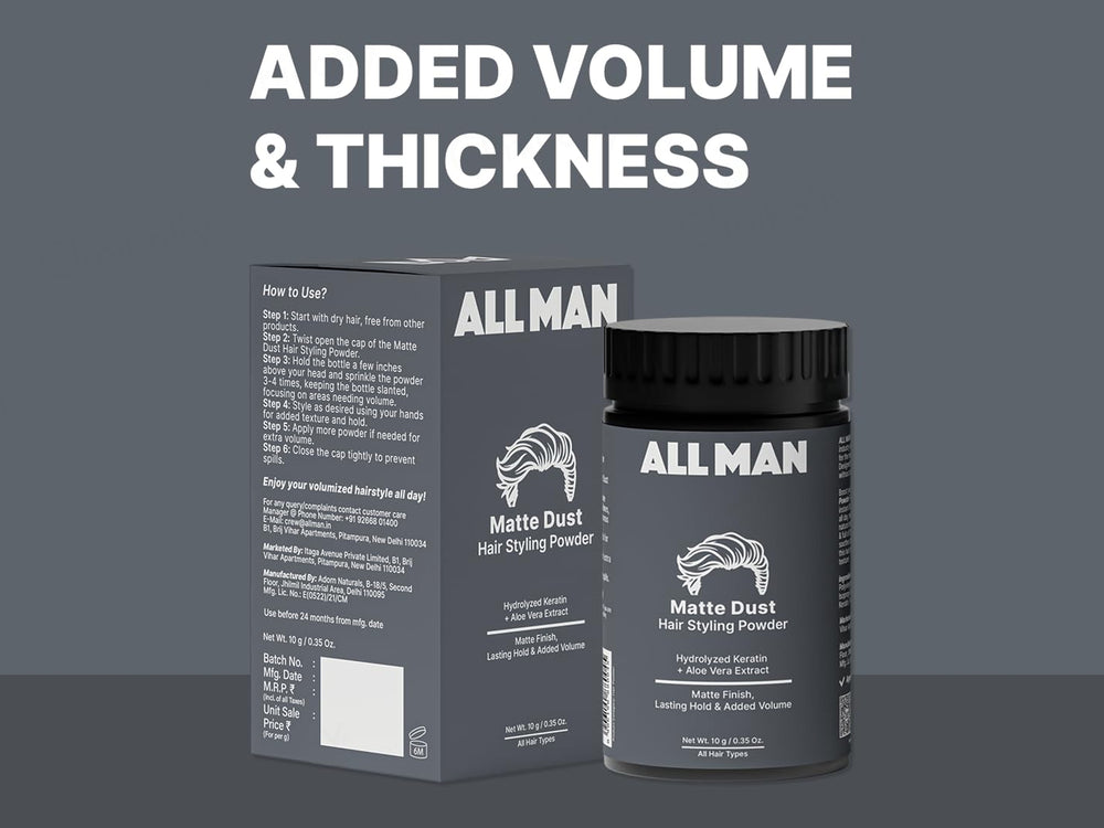 ALL MAN Matte Dust Hair Styling Powder