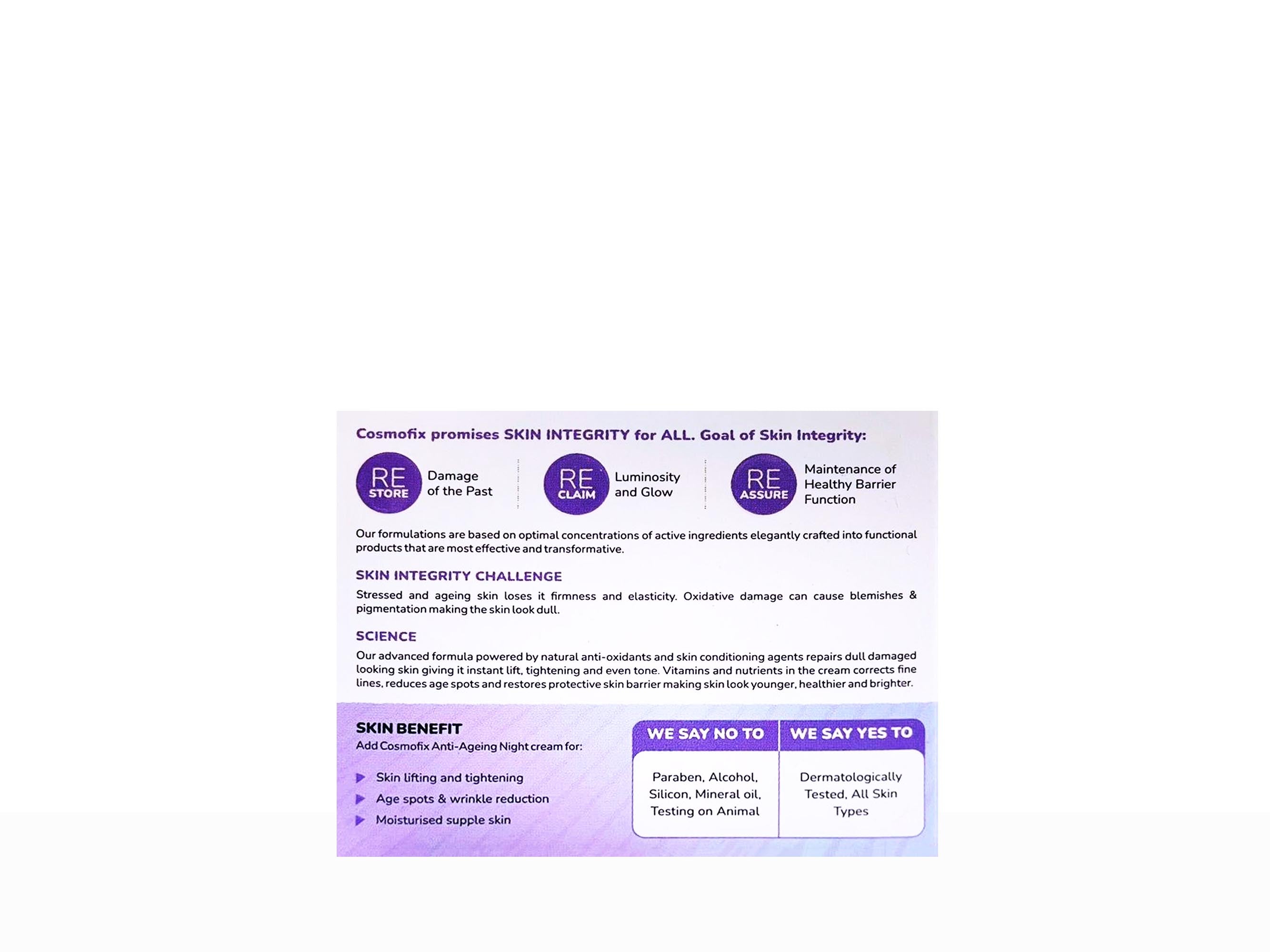 Cosmofix Anti Ageing Night Cream