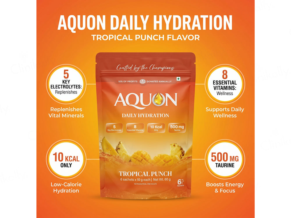 AQUON Daily Hydration Electrolyte Drink Mix Powder