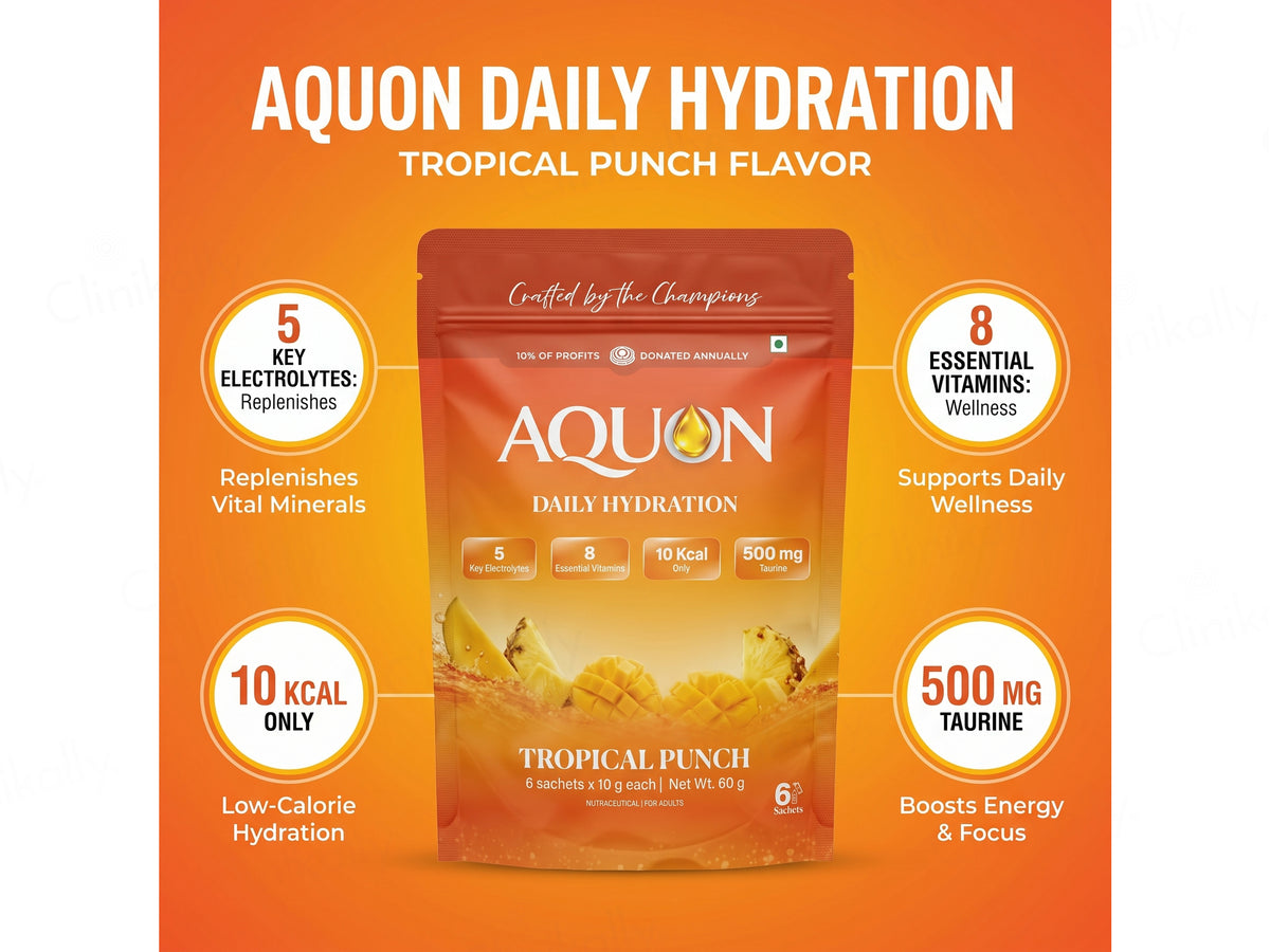 AQUON Daily Hydration Electrolyte Drink Mix Powder
