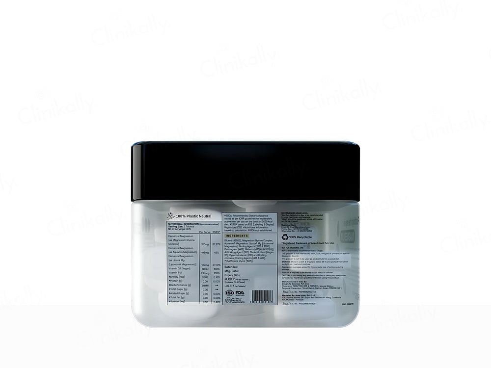 Ace Blend Max Liposomal Magnesium 440mg Health Supplement Tablet
