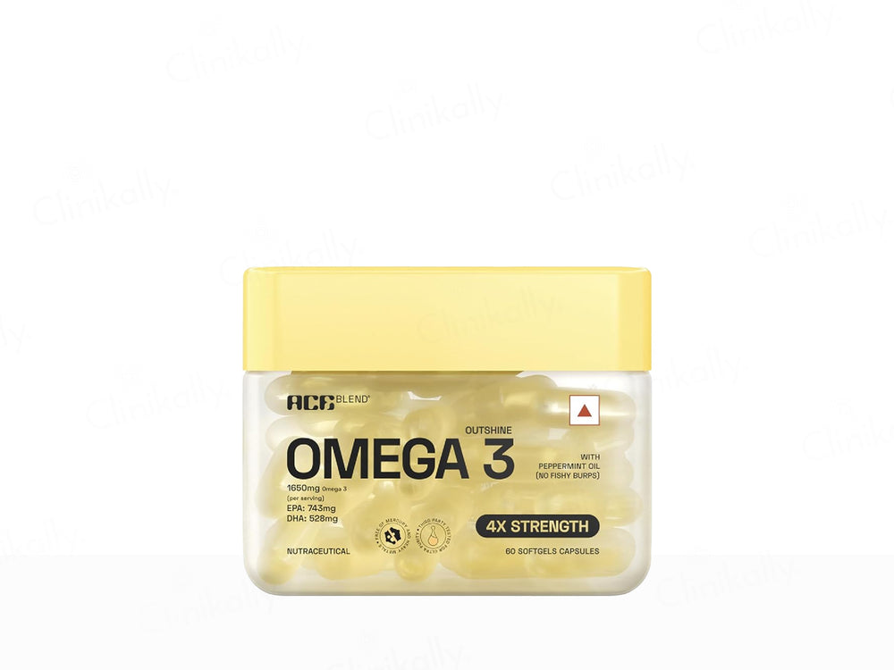 Ace Blend Outshine 4X Strength Omega-3 Nutraceutical Softgel Capsule