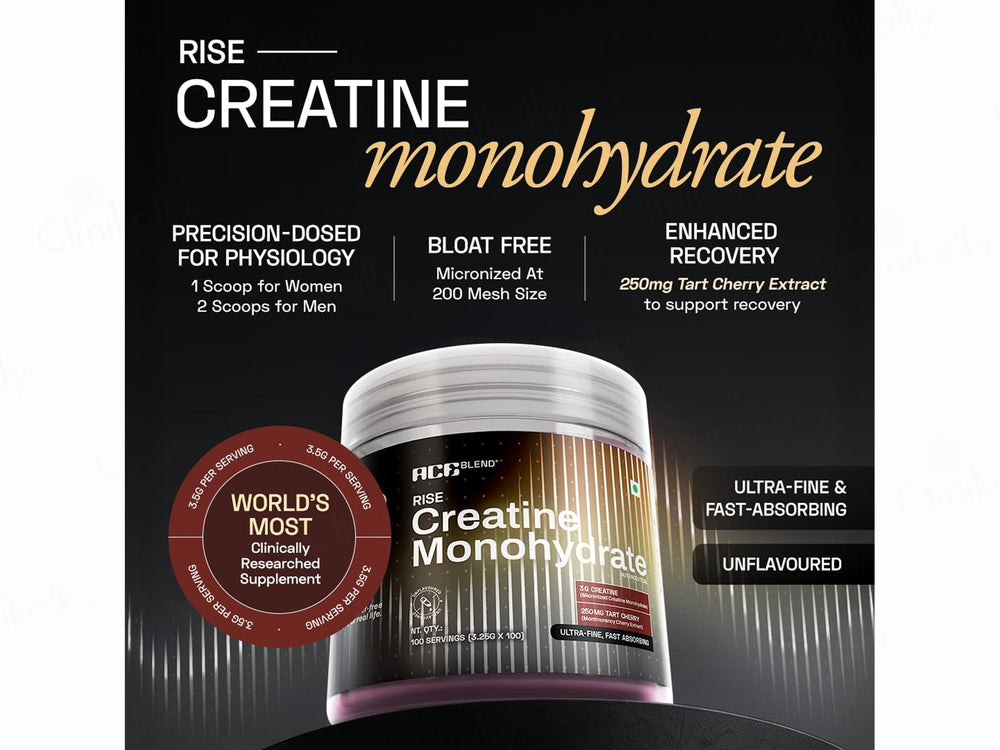 Ace Blend Rise Creatine Monohydrate Powder - Unflavoured