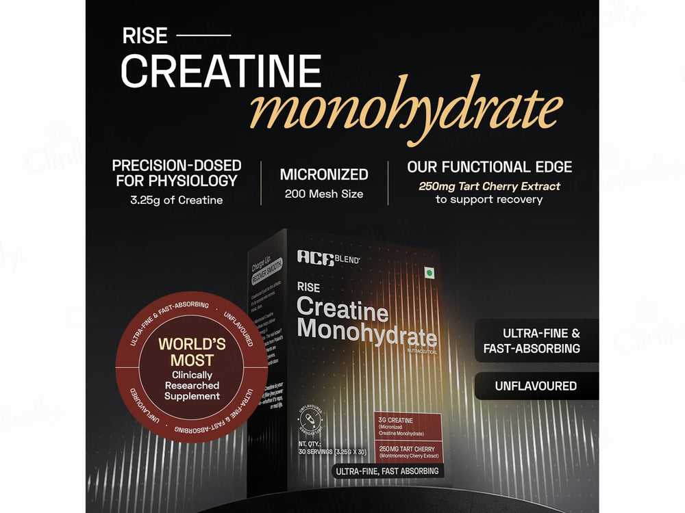 Ace Blend Rise Creatine Monohydrate Powder - Unflavoured
