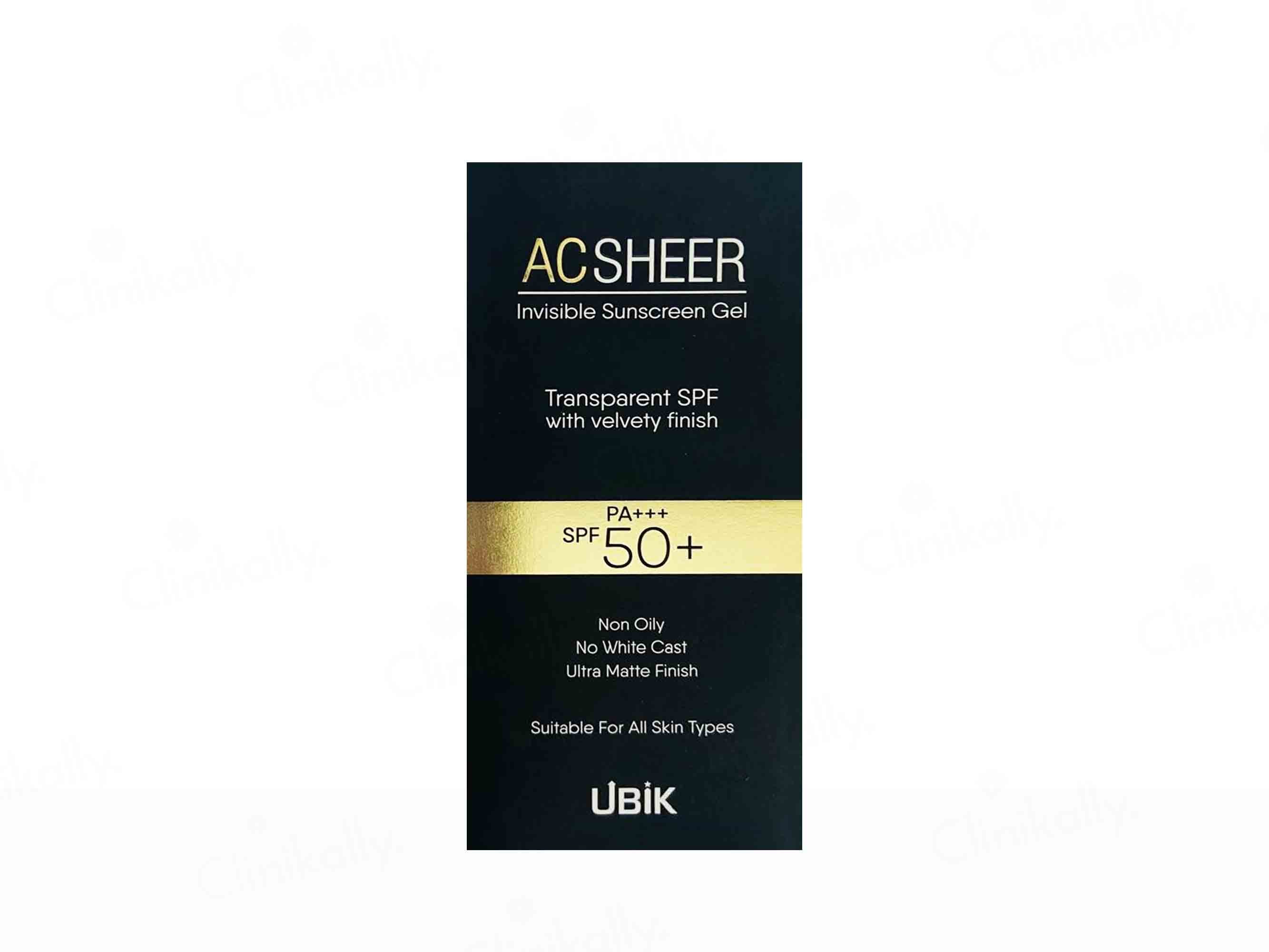 Acsheer Invisible Sunscreen Gel SPF 50+ PA+++