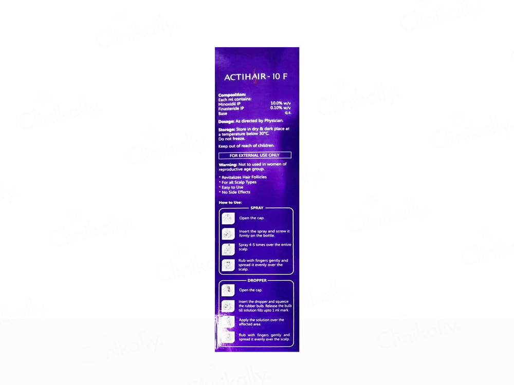 Actihair-10 F Hair Regain Treatment Topical Solution