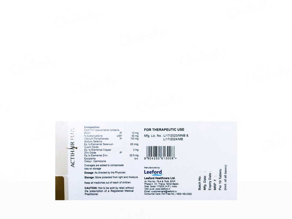 Actihair Plus Tablet