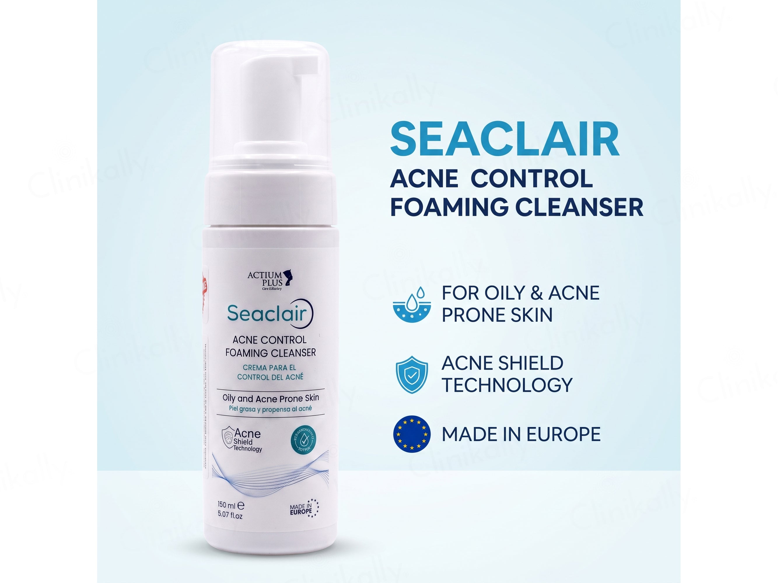 Actium Plus Seaclair Acne Control Foaming Cleanser
