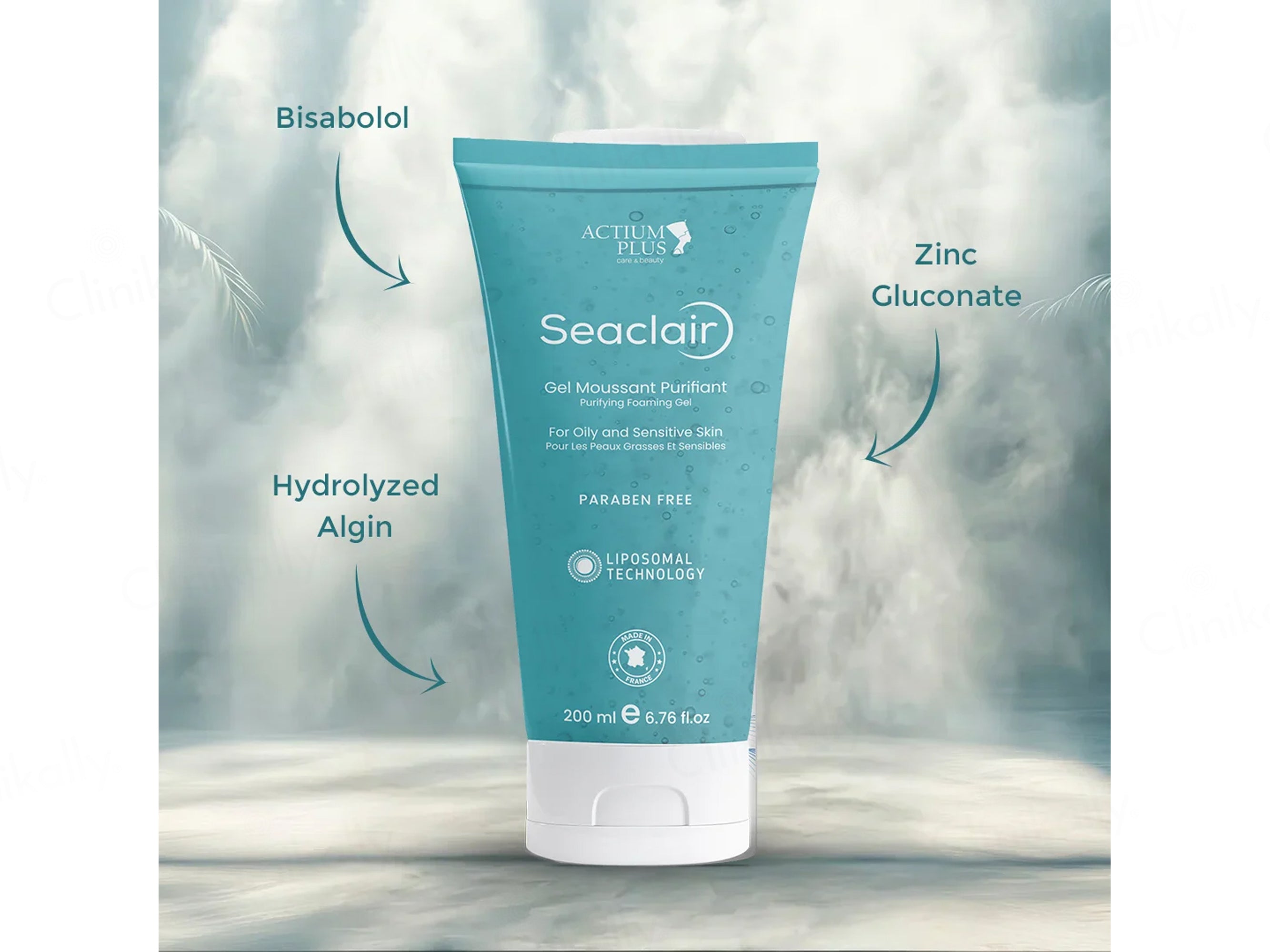 Actium Plus Seaclair Purifying Foaming Gel For Oily and Sensitive Skin