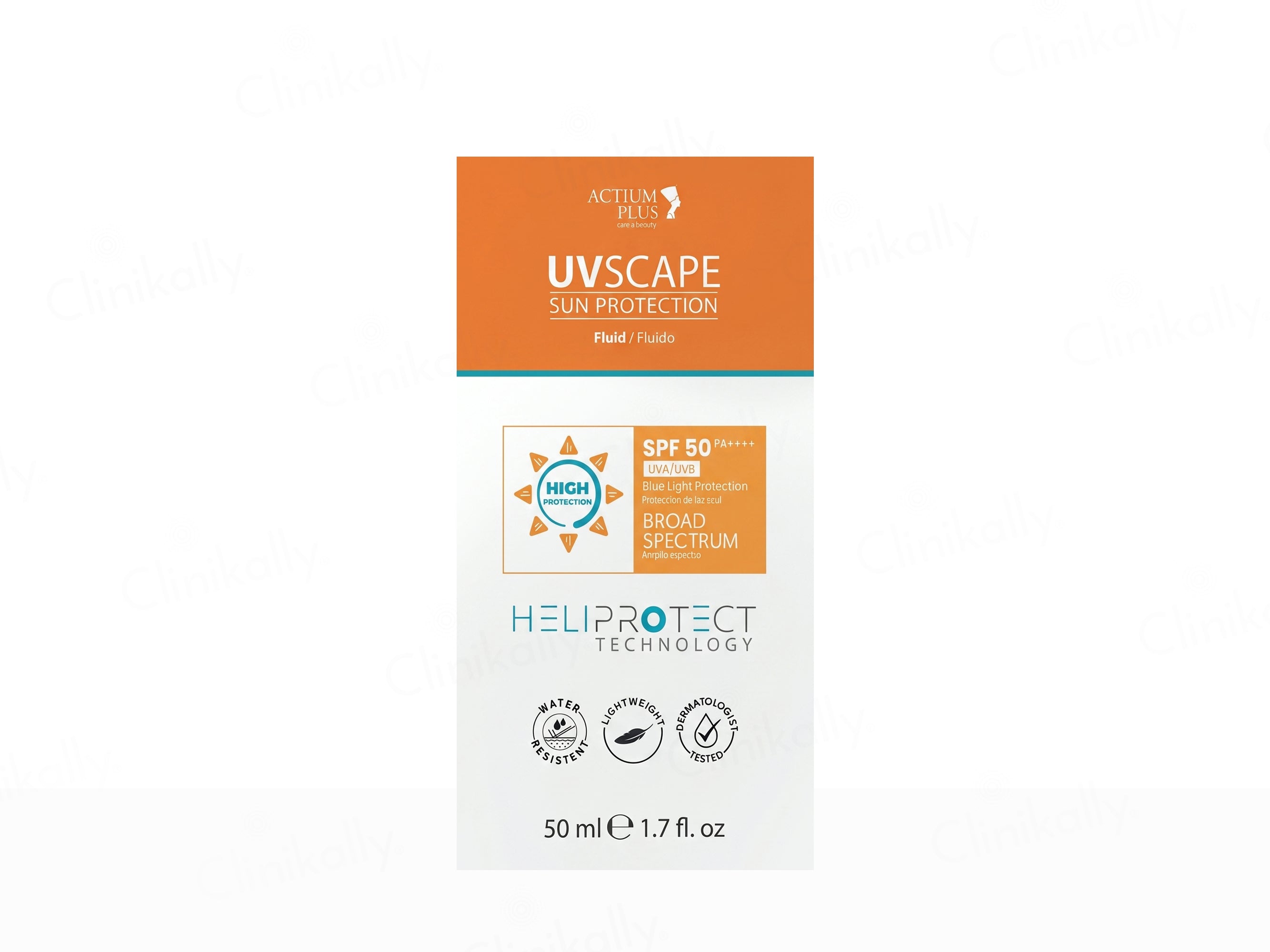 Actium Plus UVscape Sun Protection Broad Spectrum Fluid Sunscreen SPF 50 PA++++