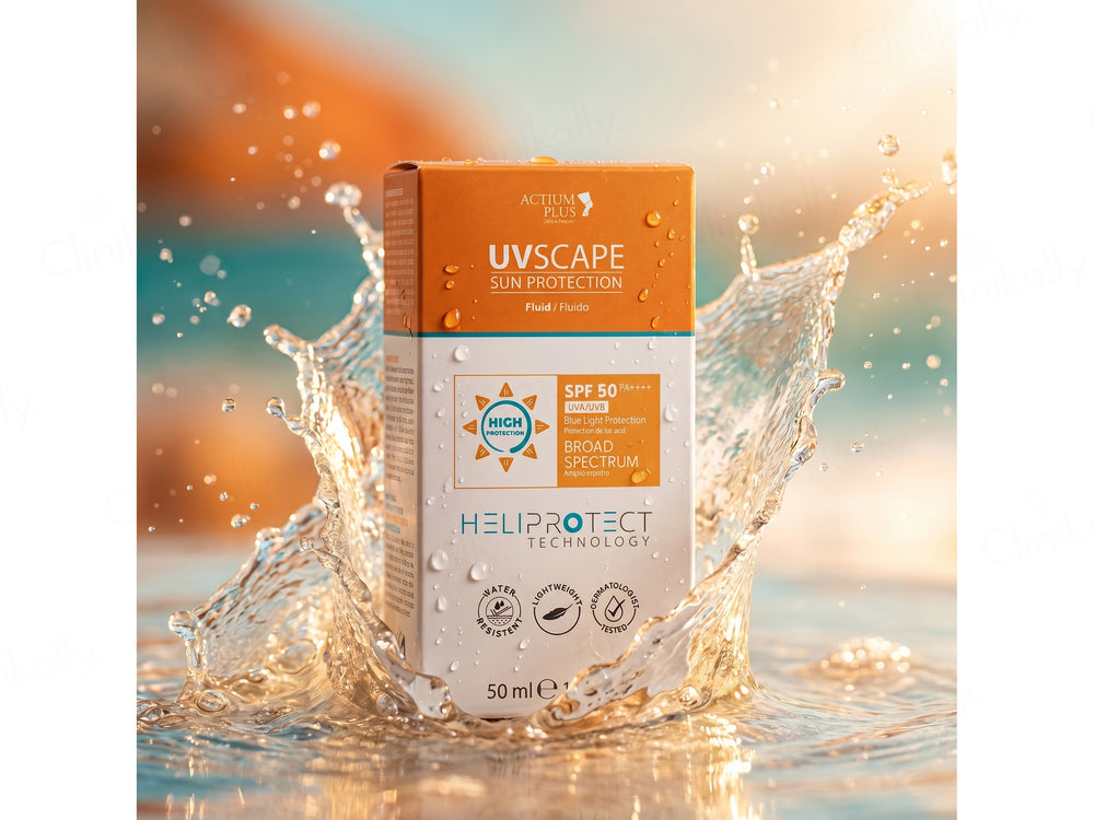 Actium Plus UVscape Sun Protection Broad Spectrum Fluid Sunscreen SPF 50 PA++++