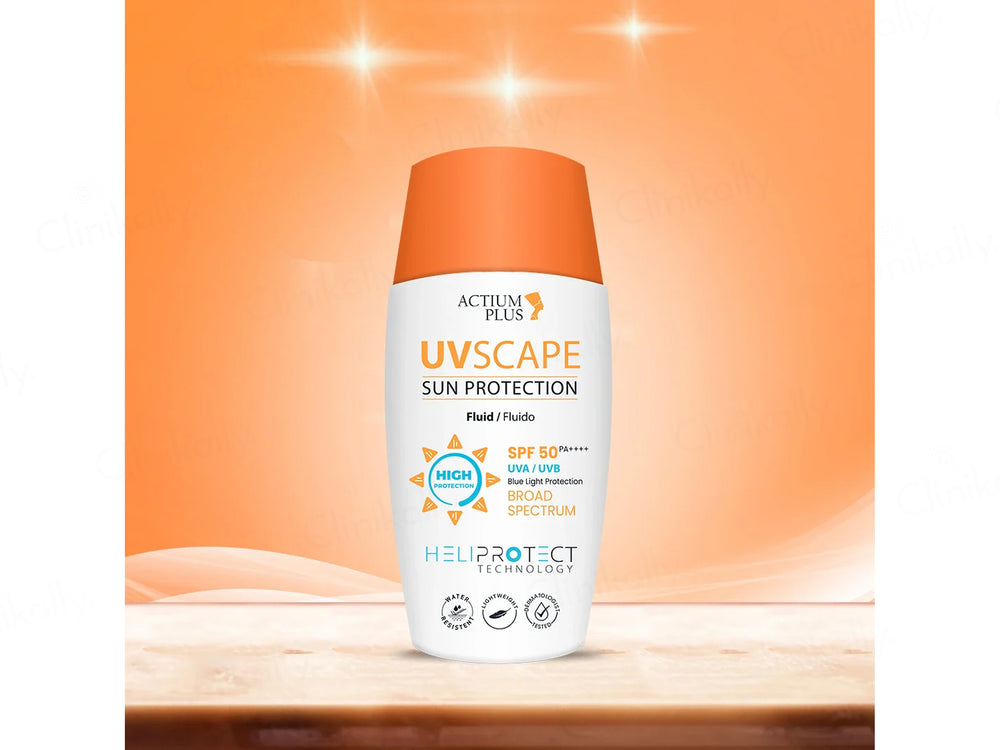 Actium Plus UVscape Sun Protection Broad Spectrum Fluid Sunscreen SPF 50 PA++++