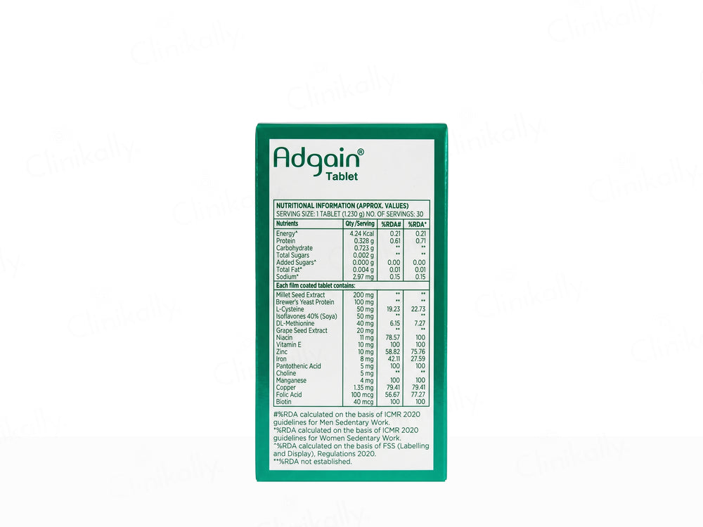 Adgain Nutraceutical Tablet